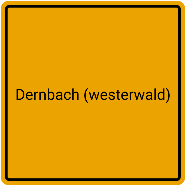 Meldebestätigung Dernbach (Westerwald)